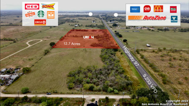 12.7 ACRES ON STATE HIGHWAY 97, FLORESVILLE, TX 78114, photo 1 of 11